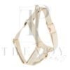 Milky white velvet soft dog harnesses harness