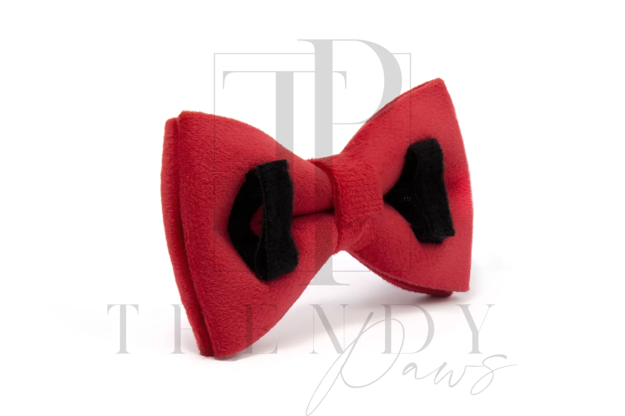 Red velvet dogs bow ties