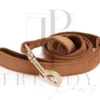 Trendy paws caramel velvet dog leash