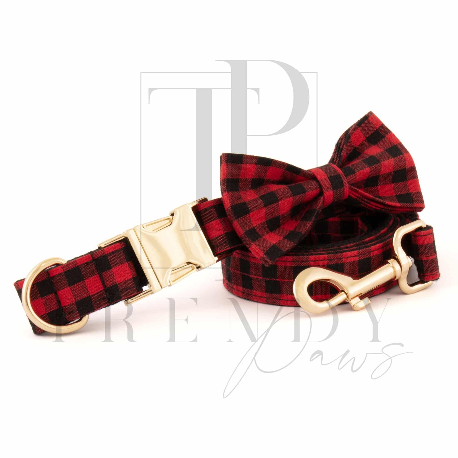 Trendy paws šuns antkaklis su pavadėliu ir peteliške