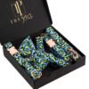 Trendy-Paws-Suns-aksesuru kompletas petnesos antkaklis pavadelis melynas
