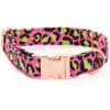 Trendy Paws šuns antkaklis rožinis leopardas